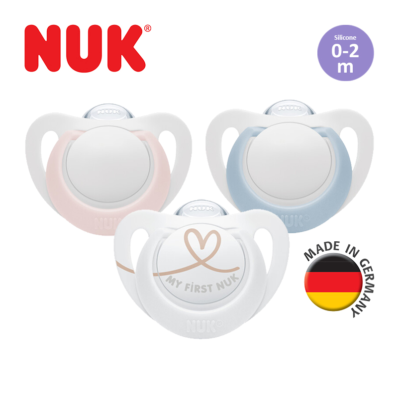 NUK Star Day Silicone Soother Pacifier 2pcs/box | 0-2 Months | Made in Germany